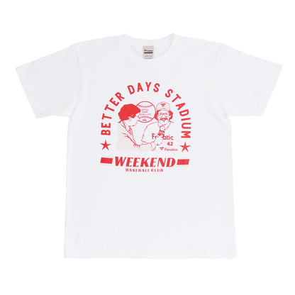 Better Days Stadium × Fanatics T-shirt Red×Pink