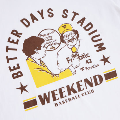 Better Days Stadium × Fanatics T-shirt Brown× Yellow