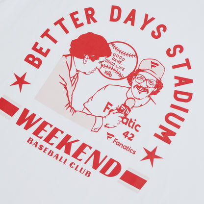 Better Days Stadium × Fanatics T-shirt Red×Pink