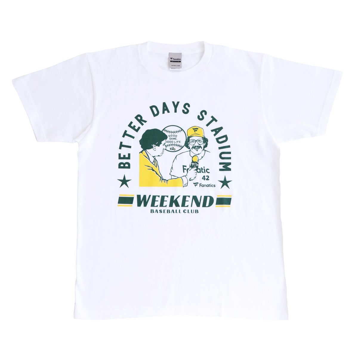 Better Days Stadium × Fanatics T-shirt Green × Yellow