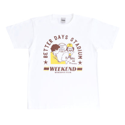 Better Days Stadium × Fanatics T-shirt Brown× Yellow
