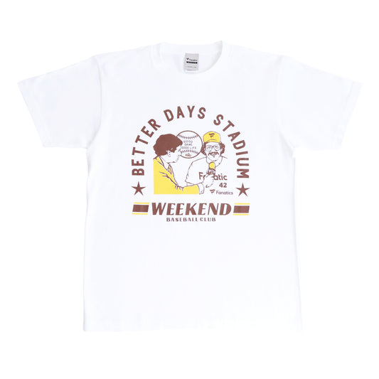 Better Days Stadium × Fanatics T-shirt Brown× Yellow